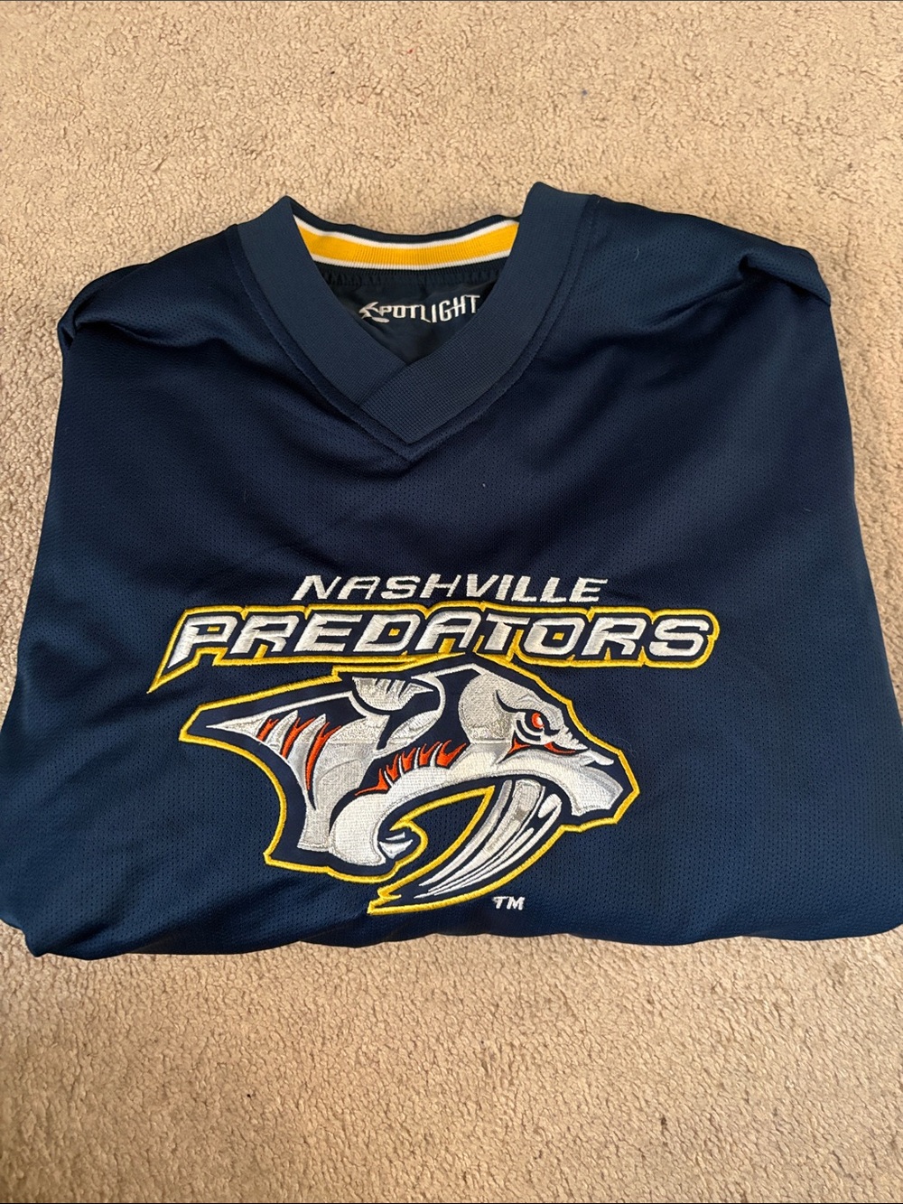 Nashville Predators Youth Navy Hockey Jersey - Kids' Team Tee